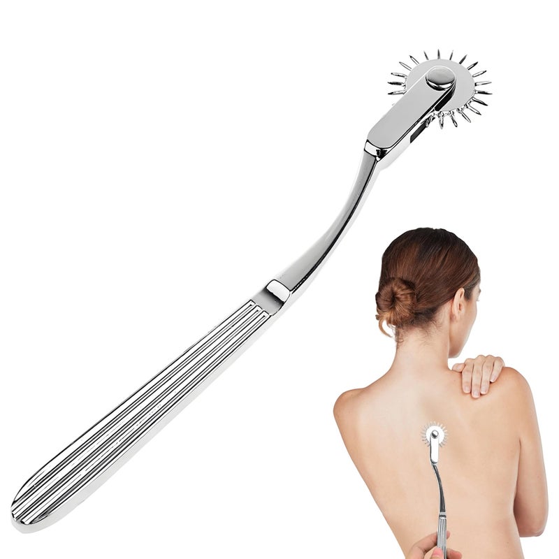 ï»¿1Pcs Stainless Steel Neuro Pinwheel Small and Portable Pinwheel Neurological Sense Testing Pin Wheel Pinwheel for Neurological Nerve Reaction Test Pinwheel Roller for Testing Nerve Sensitivity